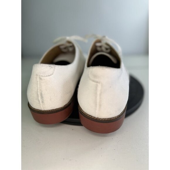 Ralph Lauren Team USA Olympic Flat White Nubuck Oxford Shoes - W10/M8 main image 5